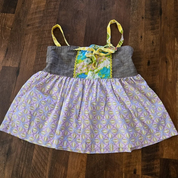 MATILDA JANE Purple Chambray Tank Blouse Size 10 - Picture 1 of 6